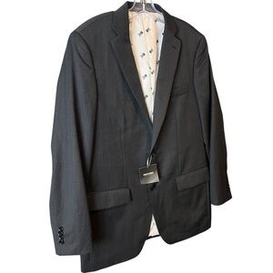 INDOCHINO NWT Mens Suit Jack 100% Wool Charcoal Gray 36 Regular